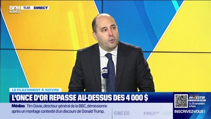 Le placement à suivre : L'once d'or repasse au-dessus des 4 000 dollars - 10/11