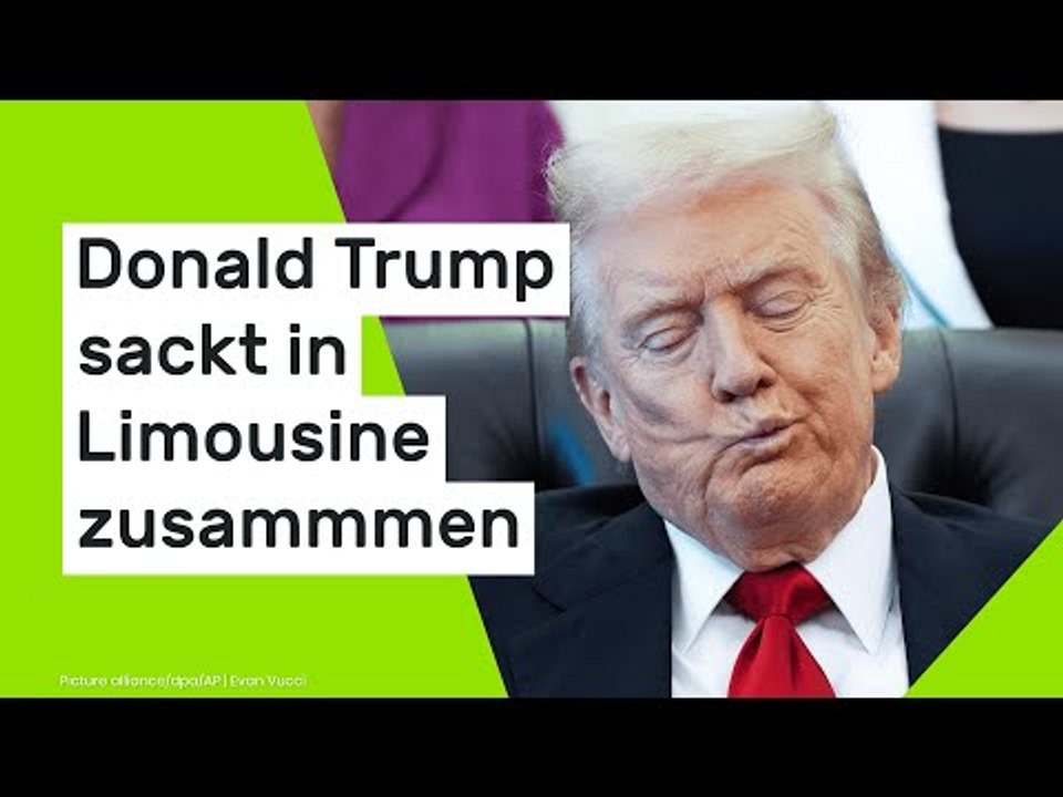 Donald Trump: Er schläft 20 Minuten bei Pressekonferenz ein und sackt später in Limousine zusammen