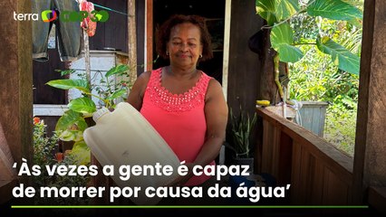Moradora de comunidade ribeirinha próxima a Belém descreve falta de água potável: ‘Já bebi do rio’