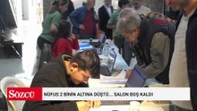 Nüfus 2 binin altına düştü... Salon boş kaldı: Başkanın sesi titredi