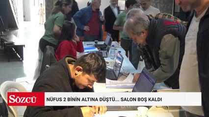 Nüfus 2 binin altına düştü... Salon boş kaldı: Başkanın sesi titredi