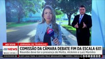 Câmara debate fim da escala 6x1 com presença de Alckmin e Luiz Marinho