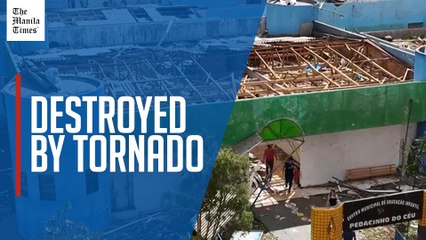 Brazilian town faces total rebuild after tornado destroys 90% of buildings