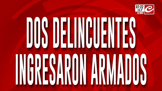 Delincuentes armados ingresaron a una heladería y se llevaron todo lo que pudieron