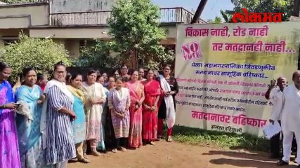 निवडणुकीच्या तोंडावर नागरिकांनी केली इच्छुकांची अडचण