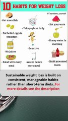 🏃‍♀️ 10 Habits for Sustainable Weight Loss