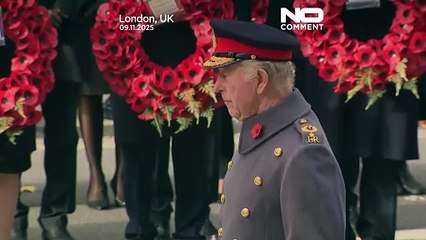 Le roi Charles III et le prince William honorent les morts de guerre lors d'une cérémonie à Londres