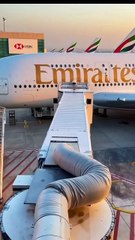 Up Close with Emirates A380 ✈️🔥 Real DXB Airport Scene #aviation #dubai
