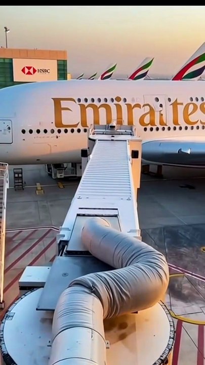 Up Close with Emirates A380 ✈️🔥 Real DXB Airport Scene #aviation #dubai