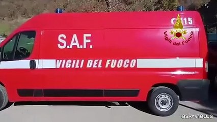 I vigili del fuoco individuano l'elicottero disperso sugli Appennini
