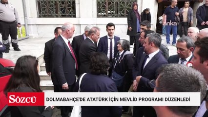 Dolmabahçe'de Atatürk için mevlid programı düzenledi, lokma dağıtıldı