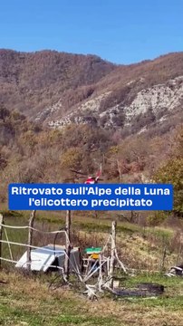 Ritrovato sull'Alpe della Luna l'elicottero precipitato