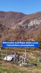 Ritrovato sull'Alpe della Luna l'elicottero precipitato