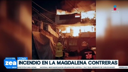 Se registra incendio en vivienda de la Magdalena Contreras