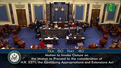 Senado de EEUU da un paso importante para poner fin al largo cierre gubernamental