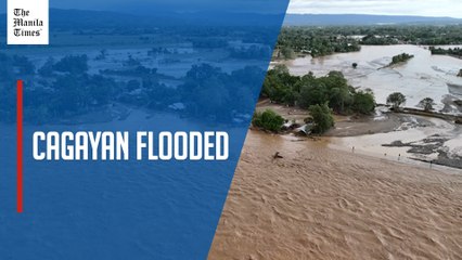 Super Typhoon Uwan causes river to swell, damages homes in Cagayan