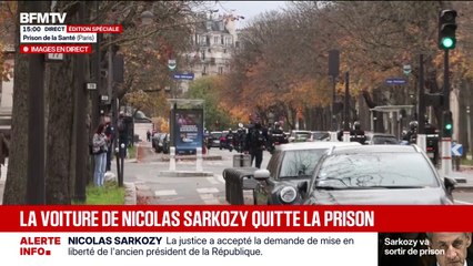 Nicolas Sarkozy a quitté la prison de la Santé, il est en route pour son domicile