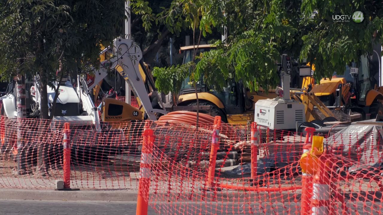 Continúan los trabajos de remodelación en Glorieta Minerva priorizando cruces peatonales seguros