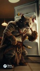 You're not our dog dinner time crazy cat versus child