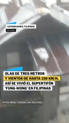 El supertifón 'Fung-Wong' deja dos muertos y vientos de hasta 230 km/h