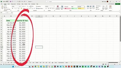 How do you calculate the quarter number from the month? - Excel Tips and Tricks