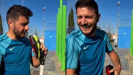 La última de Joaquín en una pista de tenis: imposible no reírte