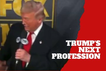 Donald Trump made his broadcasting debut and gave hints about his future