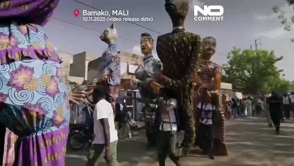 Mali: marionetas gigantes animam Bamaco em plena crise de combustíveis e conflito