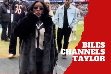 Simone Biles expressed her admiration for Taylor Swift in an unexpected video