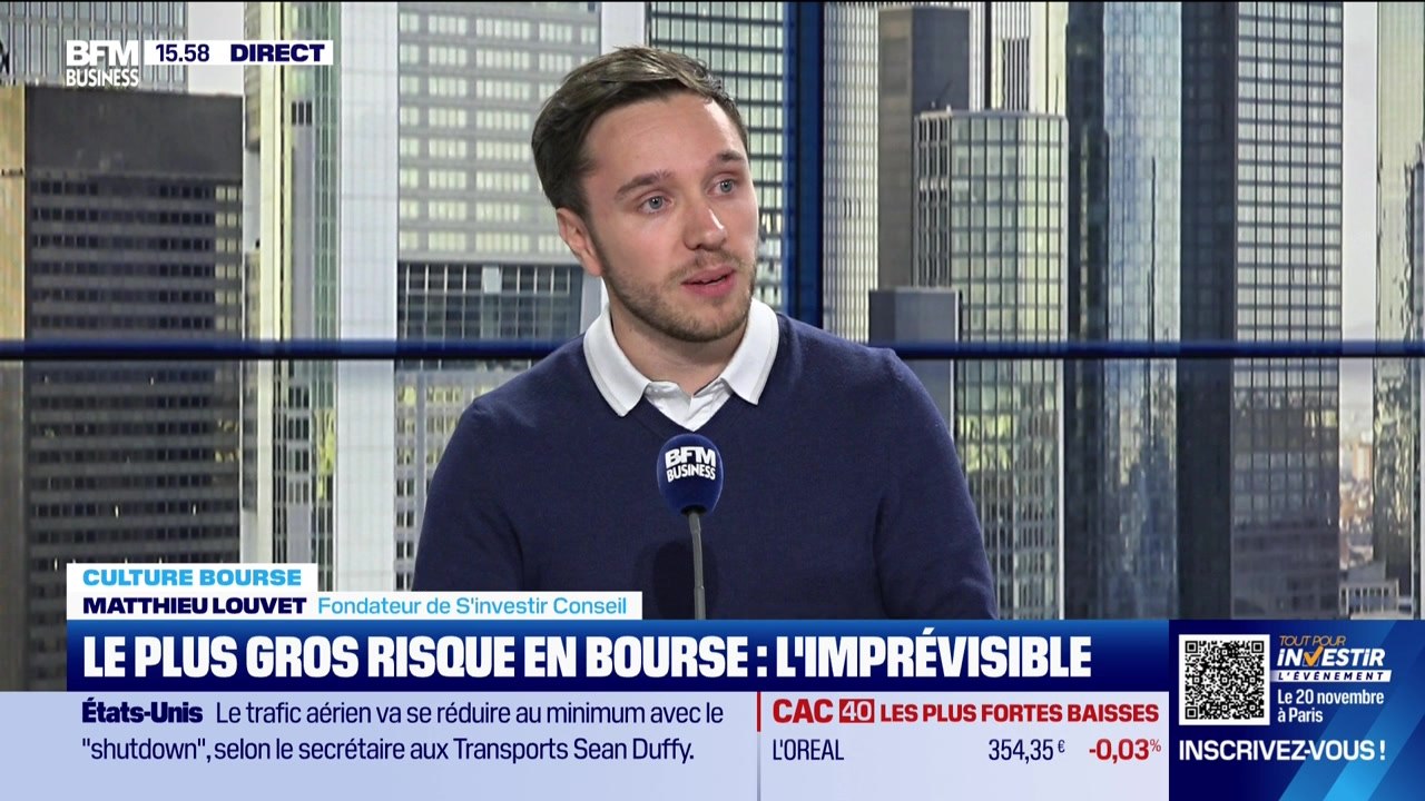 Culture Bourse : Le plus gros risque en Bourse : l'imprévisible, par Julie Cohen-Heurton - 10/11