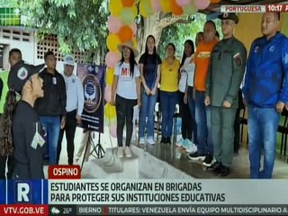 Portuguesa | Estudiantes conformaron brigadas juveniles para instruir sobre la seguridad integral