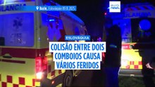 Colisão entre dois comboios causa vários feridos na Eslováquia