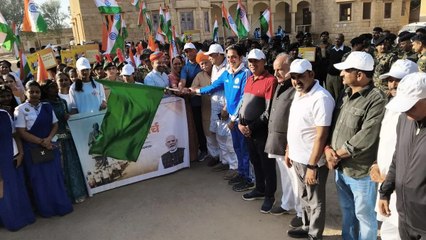 Video: सरदार वल्लभभाई पटेल 150वीं जयंती पर जैसलमेर में निकली एकता मार्च