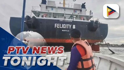 Large ship runs aground in Lemery, Batangas