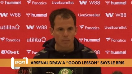 “It’s a good lesson!” | Régis Le Bris | Sunderland 2-2 Arsenal