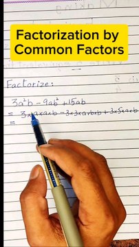 How to Factorize Algebraic expressions by taking Common Factors Method #factorization