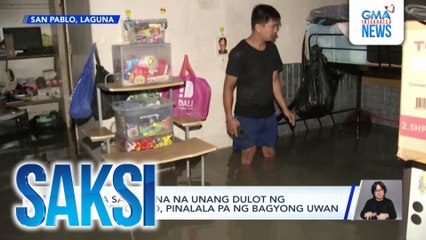 Baha sa Laguna na unang dulot ng Bagyong Tino, pinalala pa ng Bagyong Uwan | Saksi