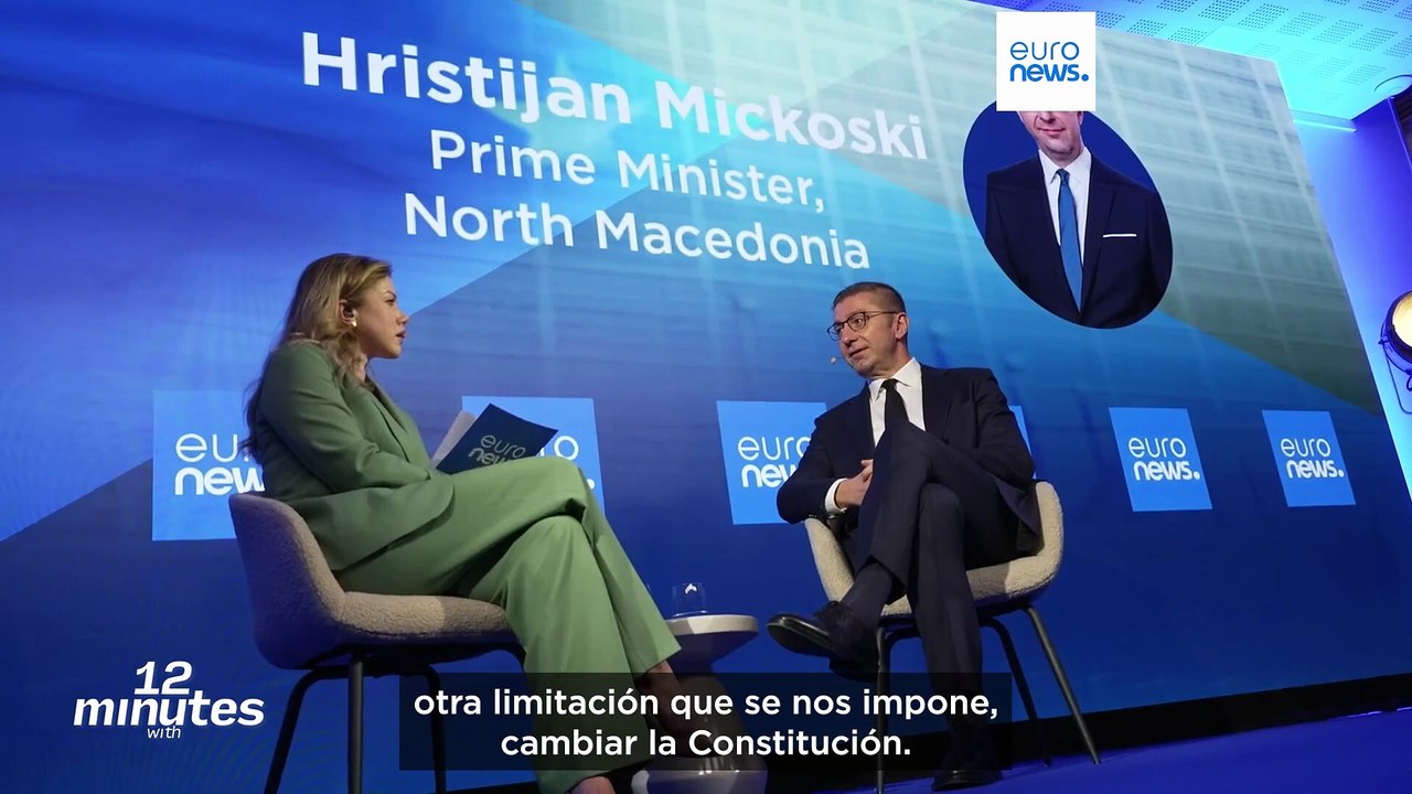 Macedonia del Norte ha sido "acosada" en su camino hacia la UE, según el primer ministro Mickoski