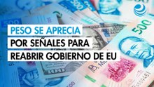 Peso se aprecia contra el dólar por señales de avance para reabrir gobierno de EU