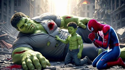 Unexpected Team Up Spider-Man and what happened with Hulk  😥Hulk Son’s Emotional Spider-Man’s Sad