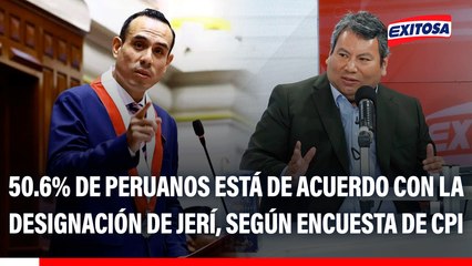 José Jerí: 50.6% de peruanos está de acuerdo con su designación tras vacancia de Dina Boluarte, según encuesta de CPI