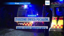 Zderzenie dwóch pociągów na Słowacji, nikt nie zginął, jest kilku rannych
