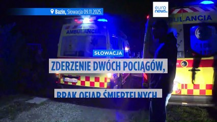 Zderzenie dwóch pociągów na Słowacji, nikt nie zginął, jest kilku rannych