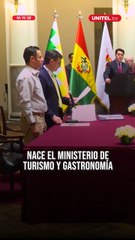 Nace el Ministerio de Turismo y Gastronomía en el gobierno de Paz