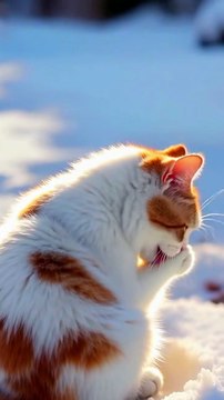 Snow Cat Adventure! 🐾❄️ Cutest Kitty Ever Playing in the Snow 😻✨