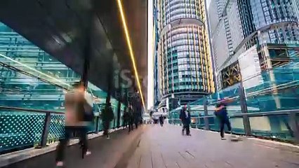 Crowed of people silence action move