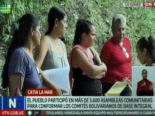 Más de 3 mil 600 calles del edo. La Guaira celebraron asambleas para la elección de los CBBI
