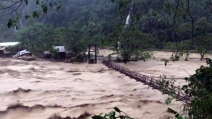 PANOORIN | Lumubog sa baha ang dalawang classroom ng Lubo Elementary School sa Tanudan, Kalinga