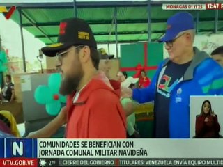 Monagas | 7 Comunidades de El Furrial beneficiadas con jornada comunal militar navideña