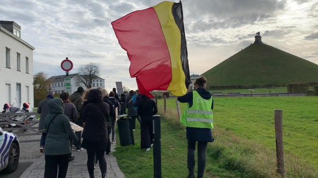 Manifestation des enseignants à Waterloo ce 10 novembre 2025